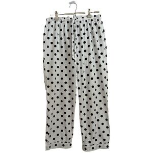 8 Oak Lane - wide leg pajama pants | India | polka dots | EUC